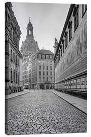 Obraz na płótnie  Procession of princes in Dresden black and white - Michael Valjak