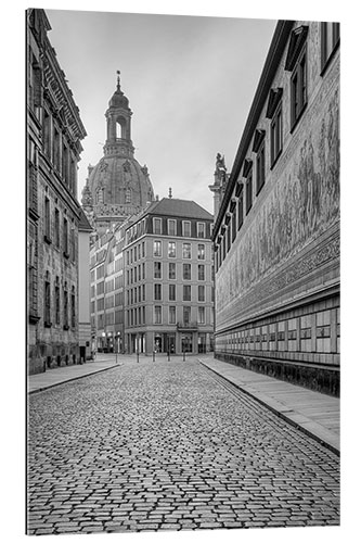 Gallery print Procession of princes in Dresden black and white