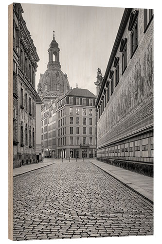 Trebilde Procession of princes in Dresden black and white