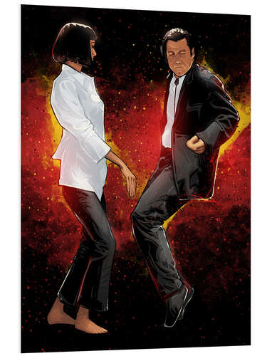 Foam board print Pulp Fiction Dancing