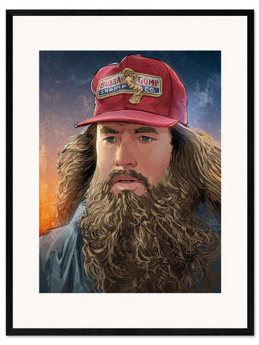Ingelijste kunstdruk Forrest Gump