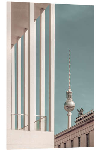 Acrylglasbild Fernsehturm & Museumsinsel in Berlin