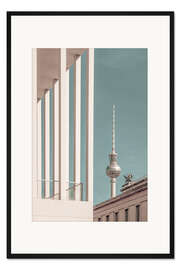 Gerahmter Kunstdruck Fernsehturm &amp; Museumsinsel in Berlin
