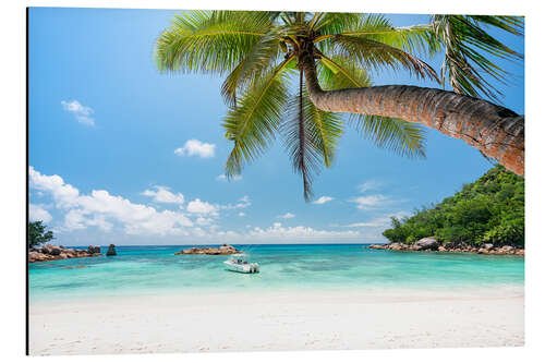 Tableau en aluminium Vacances à la plage aux Seychelles