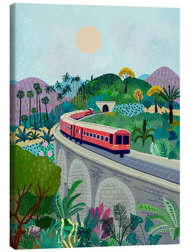 Canvas print Sri lanka railway