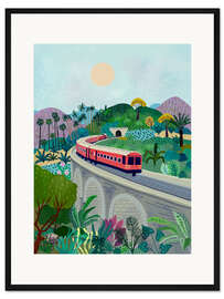 Gerahmter Kunstdruck Sri Lanka Eisenbahn