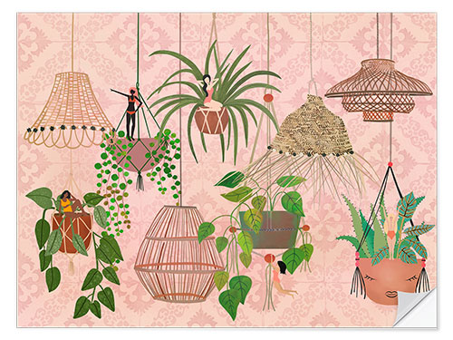 Selvklebende plakat Wicker Shades, Plants and Elvens