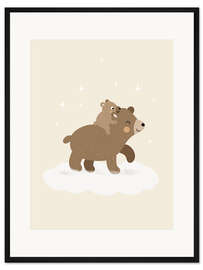 Gerahmter Kunstdruck Bärenheld