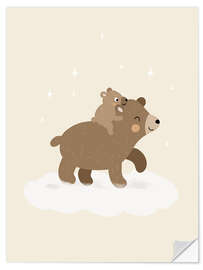 Wall sticker Bear hero