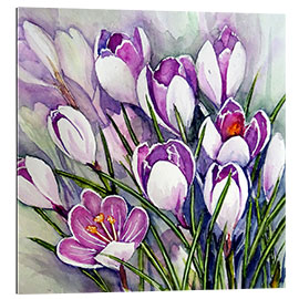 Tableau en plexi-alu Crocus