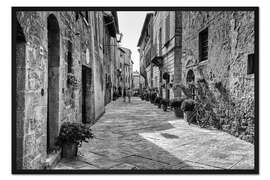 Gerahmter Kunstdruck Pienza in der Toskana