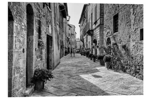 Foam board print Pienza in Tuscany