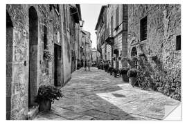 Selvklebende plakat Pienza in Tuscany