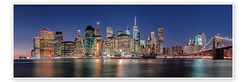 Poster Panorama de la ville de New York