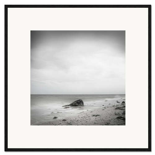 Innrammet kunsttrykk Black rock