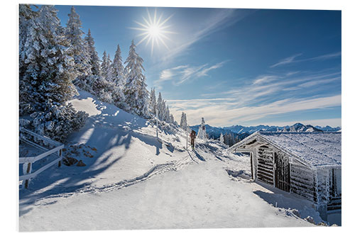 PVC print Ski tour on Tegelberg in Bavaria