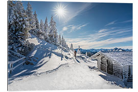 Gallery print Ski tour on Tegelberg in Bavaria