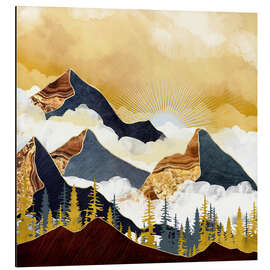 Magnettafel Neblige Gipfel