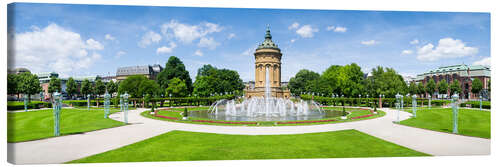 Canvas print Mannheim water tower on Friedrichsplatz