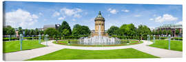 Leinwandbild Mannheim Wasserturm am Friedrichsplatz