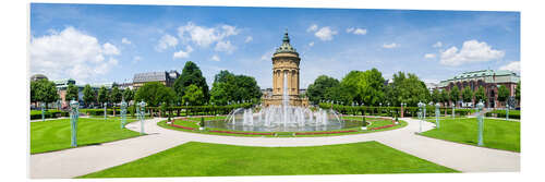 Foam board print Mannheim water tower on Friedrichsplatz