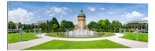 Cuadro de plexi-alu Torre de agua de Mannheim en Friedrichsplatz