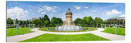 Tableau en plexi-alu Château d&#039;eau de Mannheim sur la Friedrichsplatz