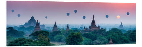 Acrylglasbild Sonnenaufgang in Bagan