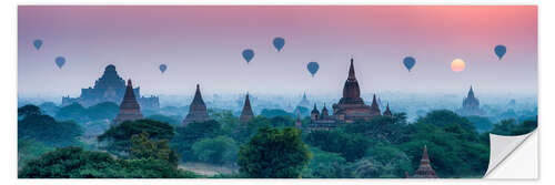 Wall sticker Sunrise in Bagan