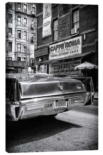 Canvastavla Black Manhattan - Old Cadillac