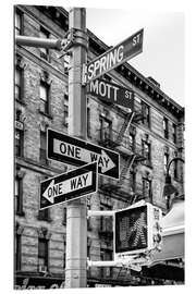 Tableau en plexi-alu Manhattan noir - Spring Street