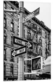 Magnettafel Schwarzes Manhattan - Frühlingsstraße