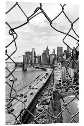 Akrylbilde Black Manhattan - Hole in the Fence