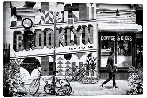 Leinwandbild Schwarzes Manhattan - Brooklyn-Kaffee