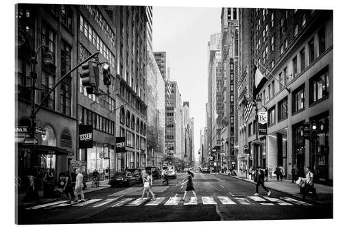 Acrylglasbild Schwarzes Manhattan - Madison Avenue