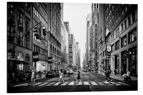 Aluminium print Black Manhattan - Madison Avenue