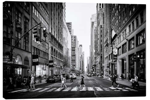 Quadro em tela Black Manhattan - Madison Avenue