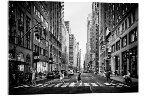 Tableau en plexi-alu Manhattan noir - Madison Avenue