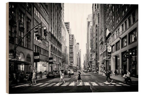 Quadro de madeira Black Manhattan - Madison Avenue