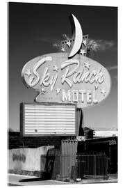 Obraz na szkle akrylowym Black Nevada - Vegas Sky Ranch Motel