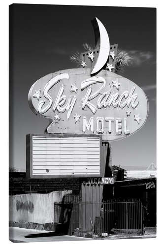 Lienzo Black Nevada - Vegas Sky Ranch Motel