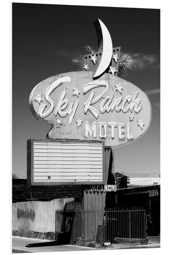 Cuadro de PVC Black Nevada - Vegas Sky Ranch Motel