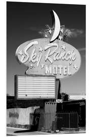 Cuadro de PVC Black Nevada - Vegas Sky Ranch Motel