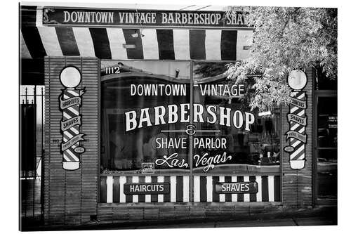 Tableau en plexi-alu Nevada noir - Barbershop Las Vegas