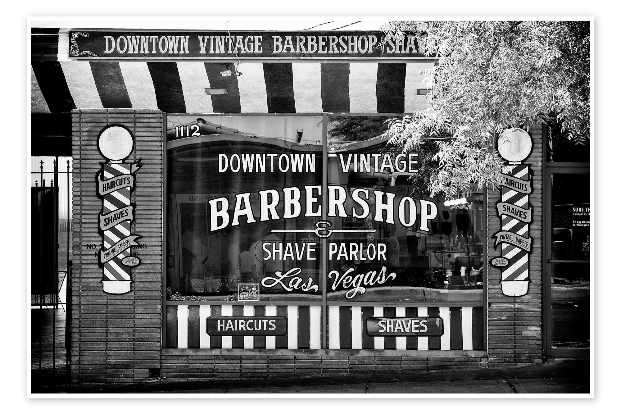 Black Nevada - Barbershop Las Vegas print by Philippe HUGONNARD