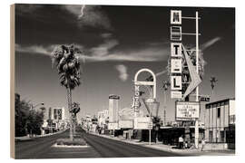 Cuadro de madera Nevada negra - Old Vegas