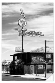 Vinilo para la pared Negro Nevada - Peter Pan Motel Old Vegas