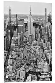 Foam board print Black Manhattan - The Empire State Building