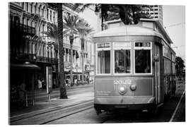 Stampa su vetro acrilico Black NOLA - Tram New Orleans