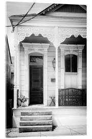 Acrylic print Black NOLA - 2009 Shotgun House